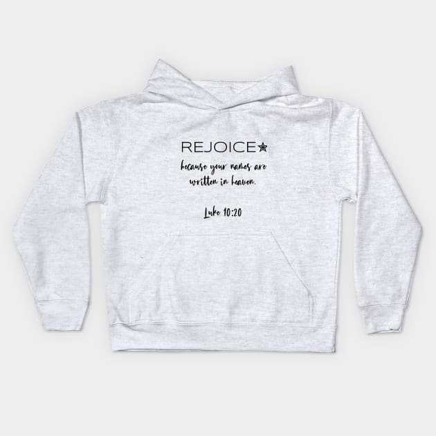 Rejoice Kids Hoodie by Bible All Day 